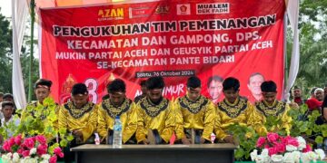 Grup Sanggar Bidari Art Turut Meriahkan Pengukuhan AZAN di Pante Bidari