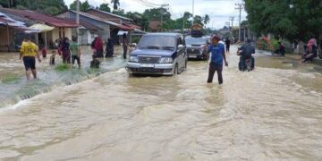 Sebanyak 15 Desa di Nagan Raya Terendam Banjir, Dilaporkan Terus Meluas