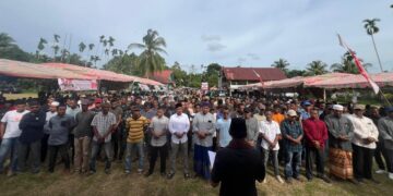 Paslon AZAN Kembali Kukuhkan Tim Pemenangan Sipil Sekecamatan Pante Bidari