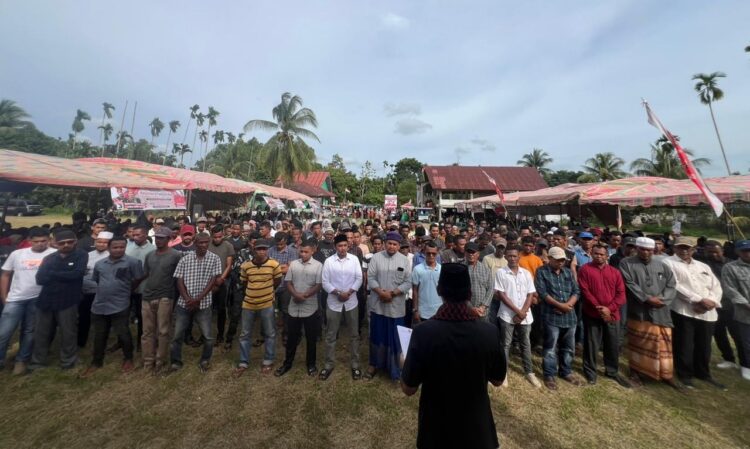 Paslon AZAN Kembali Kukuhkan Tim Pemenangan Sipil Sekecamatan Pante Bidari