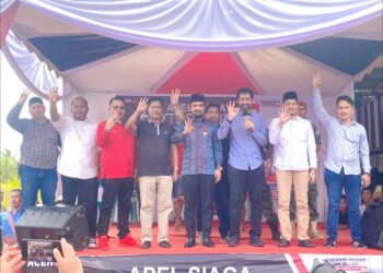 Tiba di Aceh Timur, Mualem Serukan Menangkan Alfarlky-Zainal