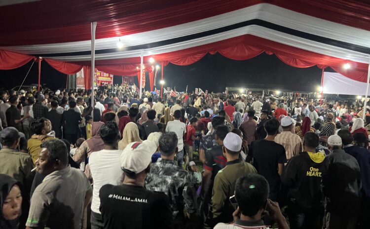 Dek-Fadh dan Cawabup AZAN Disambut Lautan Manusia di Madat Aceh Timur
