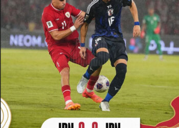 Babak Pertama, Indonesia Tertingal 2-0 Lawan Jepang