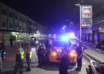 Gelar Patroli Skala Besar, Polres Aceh Tamiang Siaga Jaga Kondusifitas Jelang Hari Pemilihan