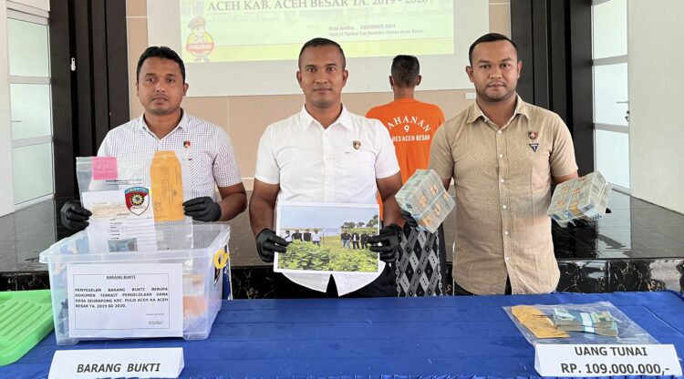 Korupsi Dana Desa, Polres Aceh Besar Tahan Oknum Keuchik di Pulau Aceh