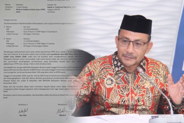 Tanggap Cepat, Haji Uma Terima Aspirasi 2 Calon PPPK Bireuen yang Ditolak Sistem Saat Mendaftar