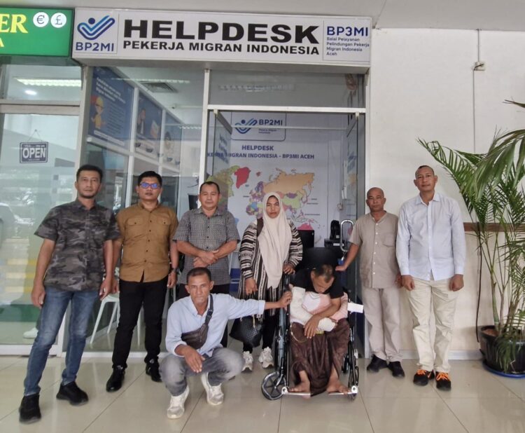 Alami Kecelakaan Kerja di Malaysia, Haji Uma Bersama PPAM dan BP3MI Fasilitasi Pemulangan Warga Bireuen