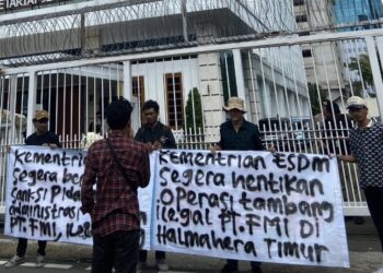 GPPI Unjuk Rasa di Kementerian ESDM, Tuntut Hentikan PT FMI di Halmahera Timur
