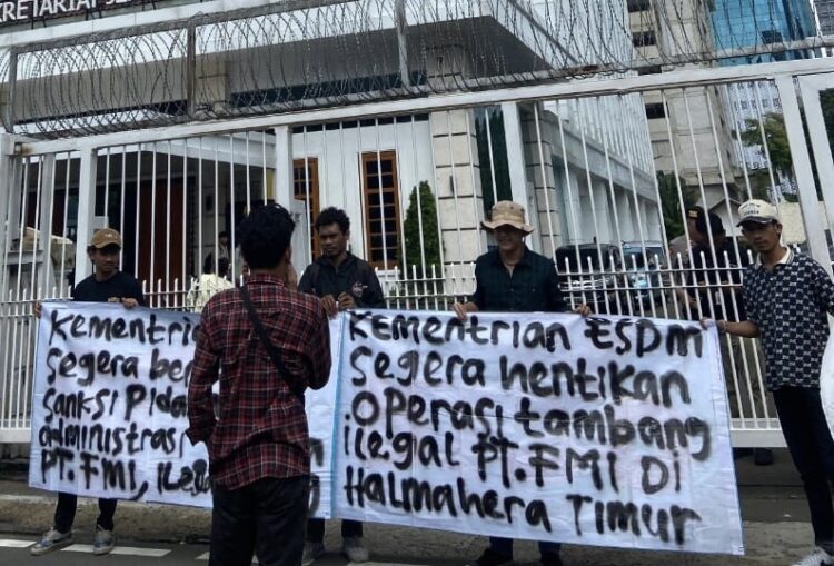 GPPI Unjuk Rasa di Kementerian ESDM, Tuntut Hentikan PT FMI di Halmahera Timur