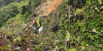 Jalan Penghubung Aceh Timur-Gayo Lues Kembali Longsor