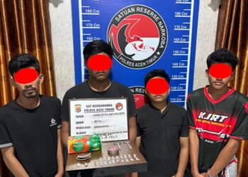 Operasi Polsek Rantau Peureulak, Empat Pemuda Dibekuk