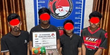 Operasi Polsek Rantau Peureulak, Empat Pemuda Dibekuk