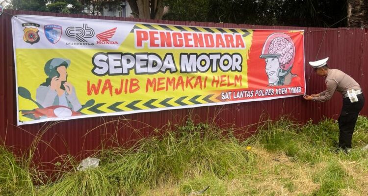 Satlantas Polres Aceh Timur Ingatkan Pentingnya Keselamatan Berkedaraan