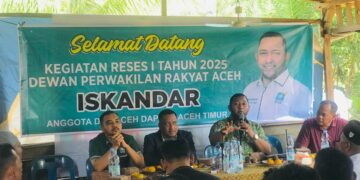 Iskandar Anggota DPRA Gelar Reses di Tiga Lokasi Aceh Timur