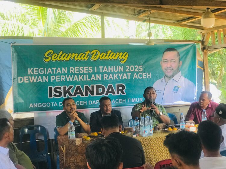 Iskandar Anggota DPRA Gelar Reses di Tiga Lokasi Aceh Timur