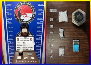 Polres Aceh Timur Tangkap Pengedar Narkoba, Sita 38,52 Gram Sabu