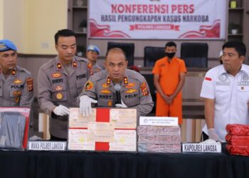 Tiga Tersangka dan 12,5 Kg Sabu Diamankan, Polres Langsa Selidiki Aliran Dana Narkotika