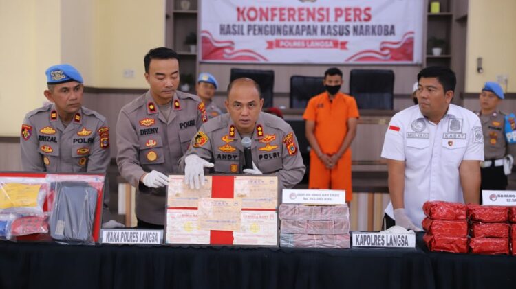 Tiga Tersangka dan 12,5 Kg Sabu Diamankan, Polres Langsa Selidiki Aliran Dana Narkotika