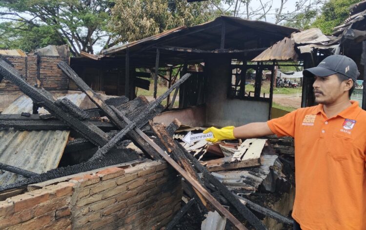 Paska Kebakaran 5 Rumah di Simpang Ulim, Polisi Olah TKP