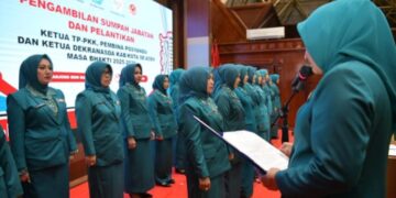 Ketua TP PKK Aceh Lantik Pengurus Kabupaten/Kota 2025-2030
