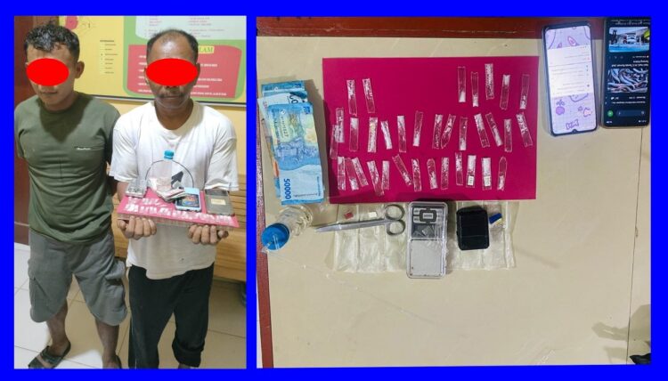 Dua Pria Ditangkap Polisi saat Bertransaksi Nakotika di Aceh Timur