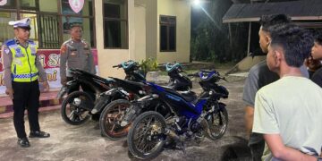 Polisi Amankan 3 Sepeda Motor Balap Liar di Aceh Timur