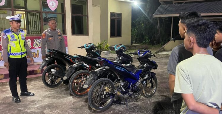 Polisi Amankan 3 Sepeda Motor Balap Liar di Aceh Timur