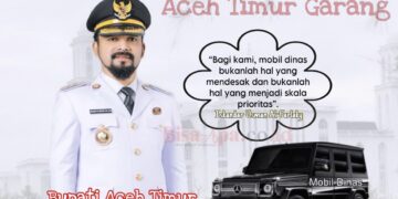 Bupati Aceh Timur Pilih Perawatan Mobil Dinas Lama daripada Pengadaan Baru