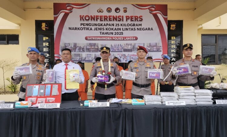 Polri Berhasil Gagalkan Peredaran 15 Kg Kokain di Aceh, 6 Orang Ditangkap