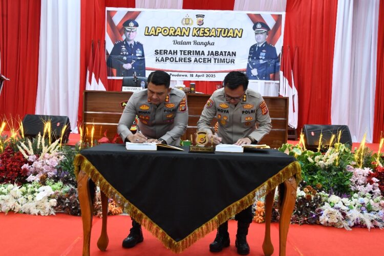 Polres Aceh Timur Gelar Lepas Sambut Kapolres, AKBP Nova Suryandaru Pamit, AKBP Irwan Kurniadi Bertugas