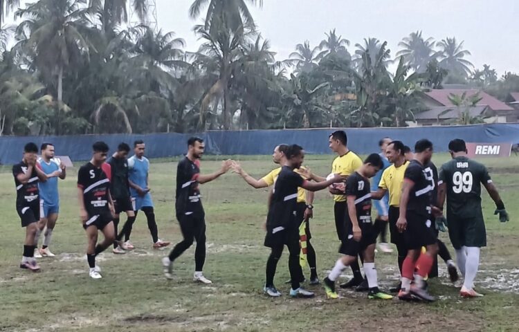 Pertarungan Dibawah Hujan, PSBP Buket Pala Melaju ke Semifinal Usai Tumbangkan Kuta Karang Fc