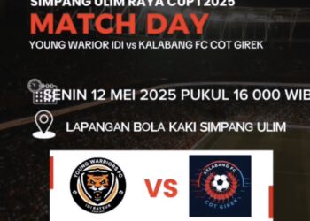 Besok, Ramadhan Madon Siap Bawa Young Wariors Hancurkan Kelabang Fc di Simpang Ulim Raya Cup I 2025