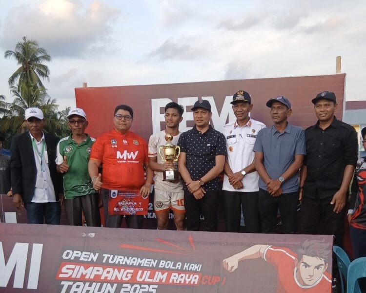 Simpang Ulim Raya Cup I Berjalan Sukses, Young Wariors Juara