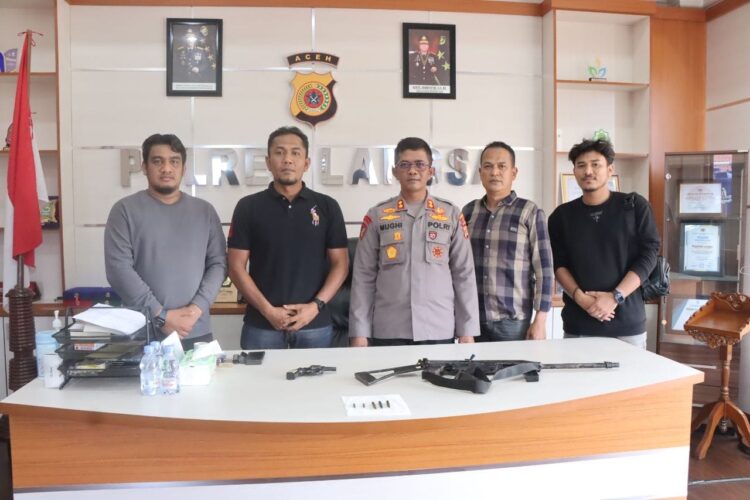 Gencar Ciptakan Keamanan, Polres Langsa Terima Penyerahan Senjata Api Ilegal dari Masyarakat