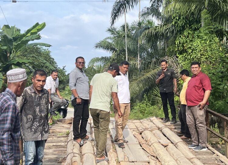 Tanggapi Aspirasi Masyarakat, Pang Ucok Tinjau Jembatan Rusak di Dua Lokasi di Aceh Timur