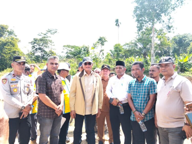 Menteri PU Dody Hanggodo Tinjau Proyek Irigasi di Pante Bidari Aceh Timur