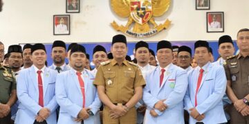 Wabup Aceh Timur Hadiri Pelantikan Pengurus BKPRMI dan Buka Pelatihan Da’i Lingkungan