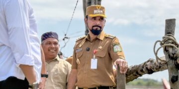 Dua Jembatan Rusak di Aceh Timur Bakal Dibangun Kembali, Bupati Al-Farlaky Tinjau Langsung