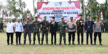 Aceh Timur Sambut Batalyon Infanteri 853/BRB, Wabup Harap Sinergi TNI untuk Pembangunan