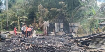 Satu unit Rumah di Aceh Timur Ludes Terbakar, Kerugian Ditaksir Capai Rp 50 Juta