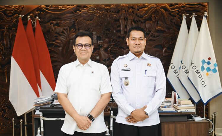 Dorong Era Digital di Aceh Timur, Wabup  Audiensi dengan Wakil Menteri Komdigi