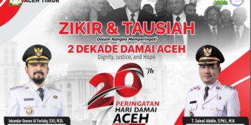 Sambut 2 Dekade Damai Aceh, Pemkab Aceh Timur Gelar Zikir dan Tausiah