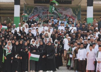 Ormas dan OKP di Aceh Timur Gelar Gema Shalawat untuk Solidaritas Kemerdekaan Palestina