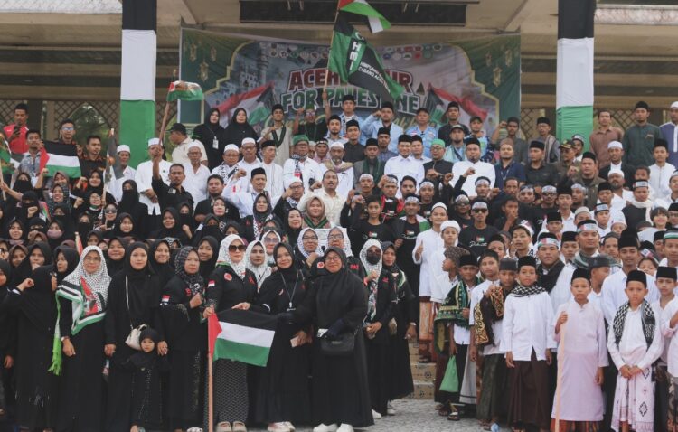 Ormas dan OKP di Aceh Timur Gelar Gema Shalawat untuk Solidaritas Kemerdekaan Palestina