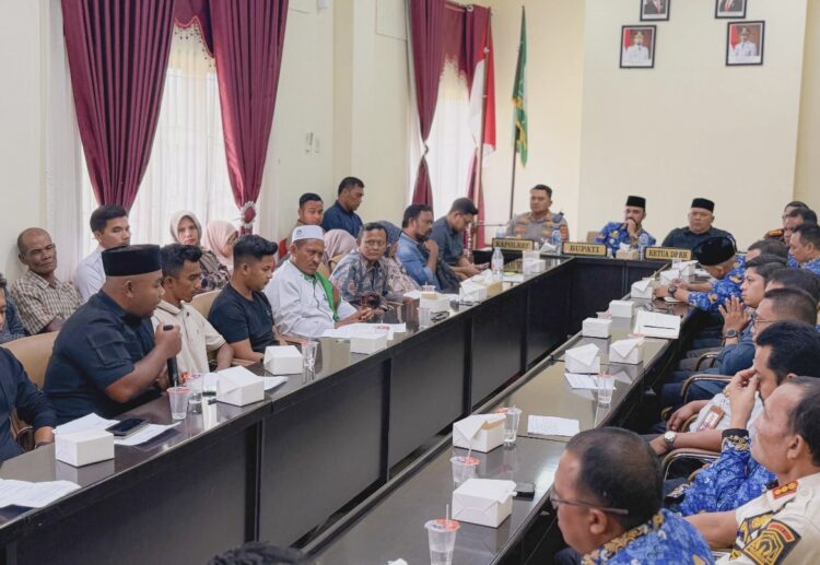 Bupati Aceh Timur Terima Audiensi Gerakan Rakyat Menggugat