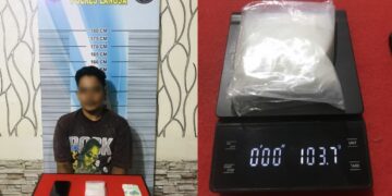 Polres Langsa Gagalkan Peredaran Sabu 103,70 Gram, Satu Tersangka Diamankan
