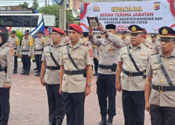AKBP Mughi Pimpin Sertijab di Polres Langsa, Ini Daftar Pejabat Baru