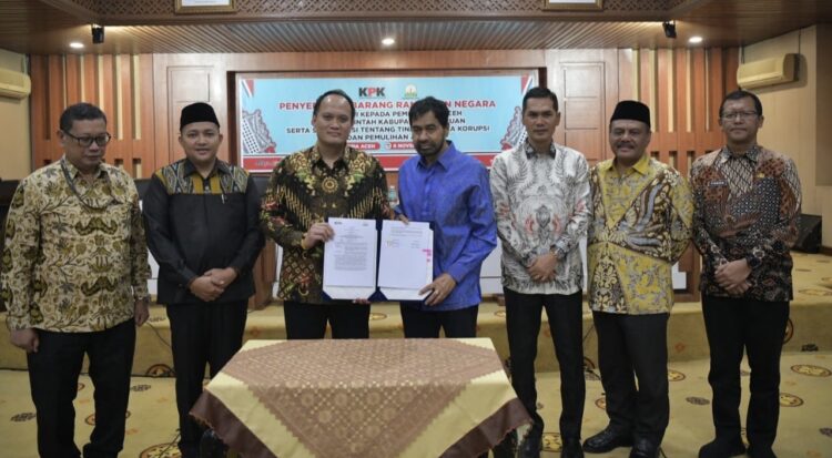 Pemerintah Aceh Terima Hibah Aset dari KPK RI Hasil Sitaan Korupsi