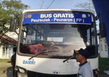 DAMRI Operasikan Angkutan Perintis Gratis di Aceh Timur Pasca Bencana