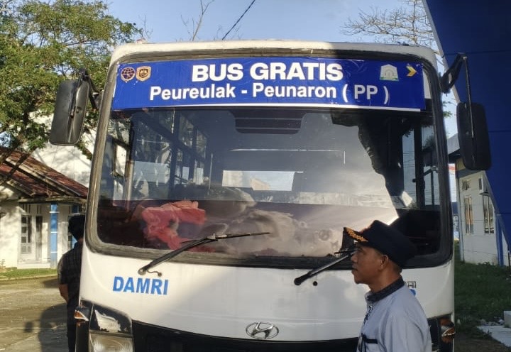 DAMRI Operasikan Angkutan Perintis Gratis di Aceh Timur Pasca Bencana